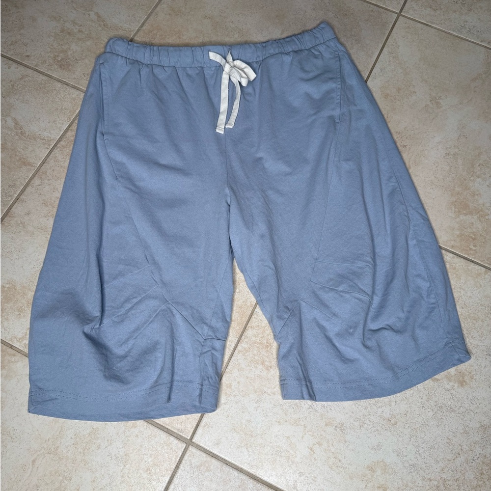 Free People Women’s Blue/Gray Bermuda Shorts
